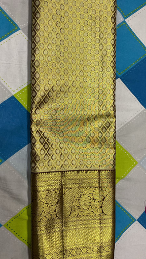 Grand Coffee Gold Dharmavaram Silk Saree
