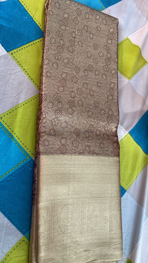 Titanium Grey Dharmavaram Silk Saree